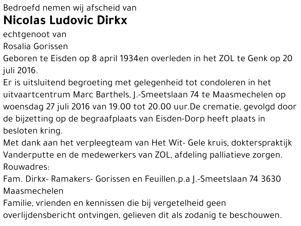 Nicolas Ludovic Dirkx