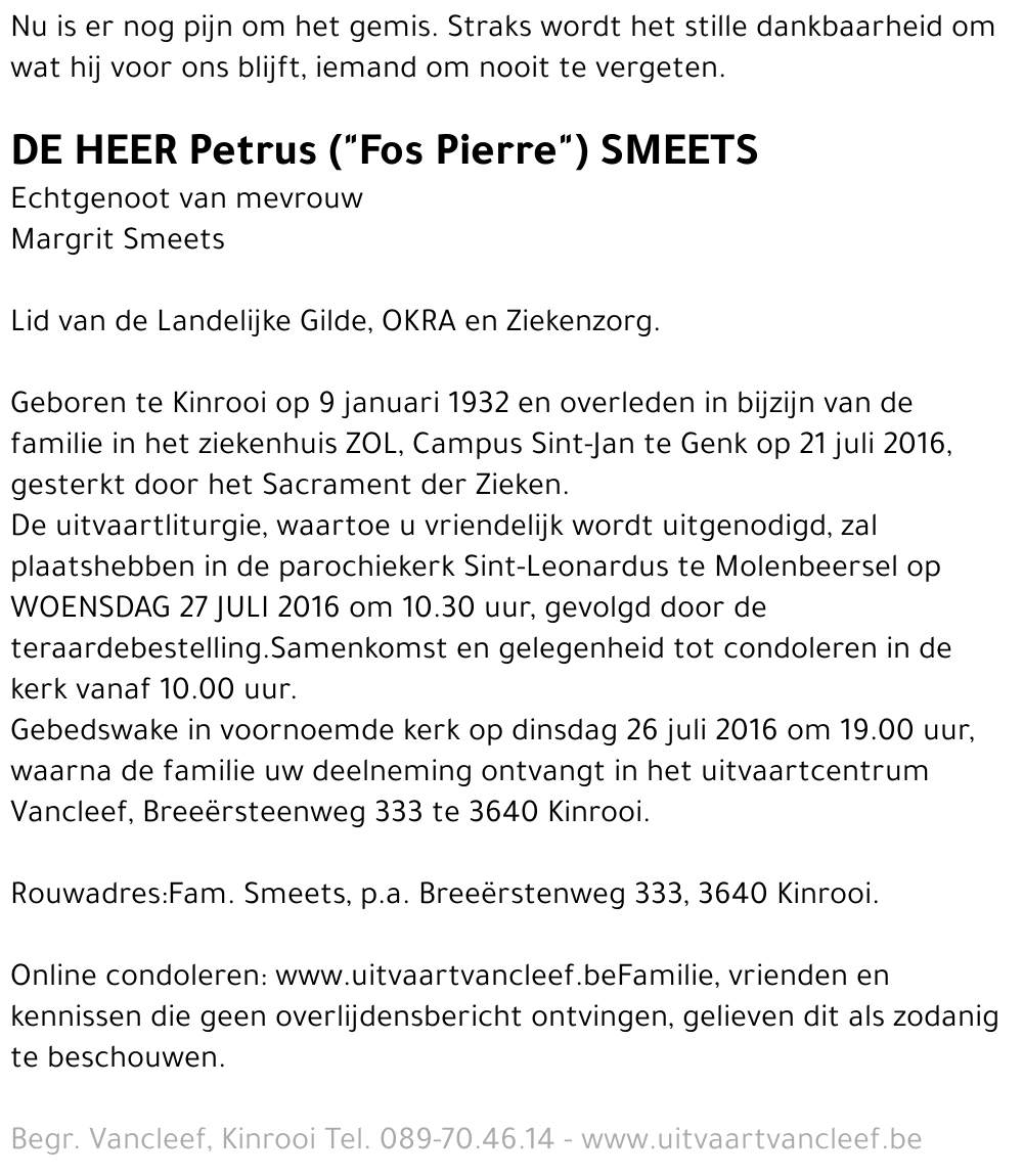 Petrus Smeets