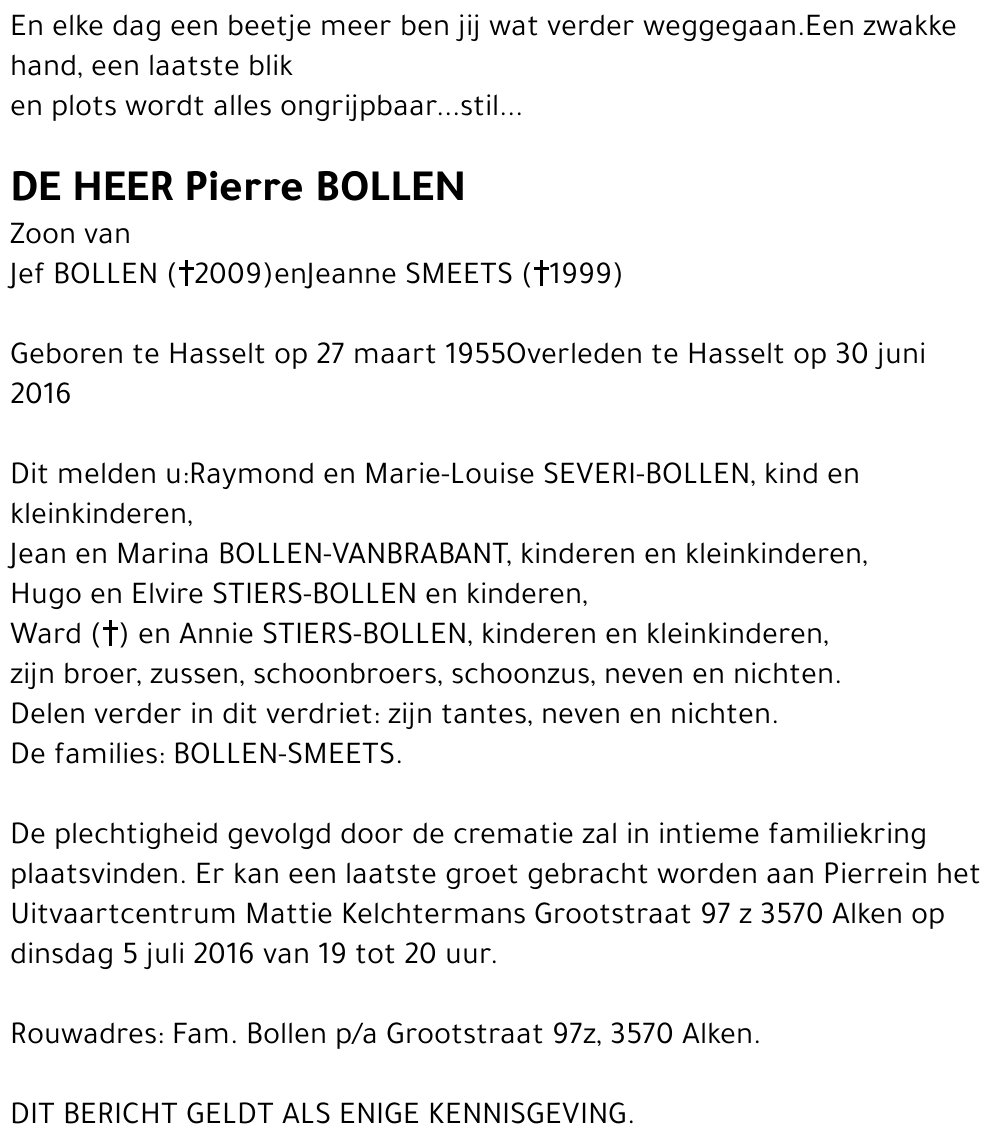 Pierre BOLLEN