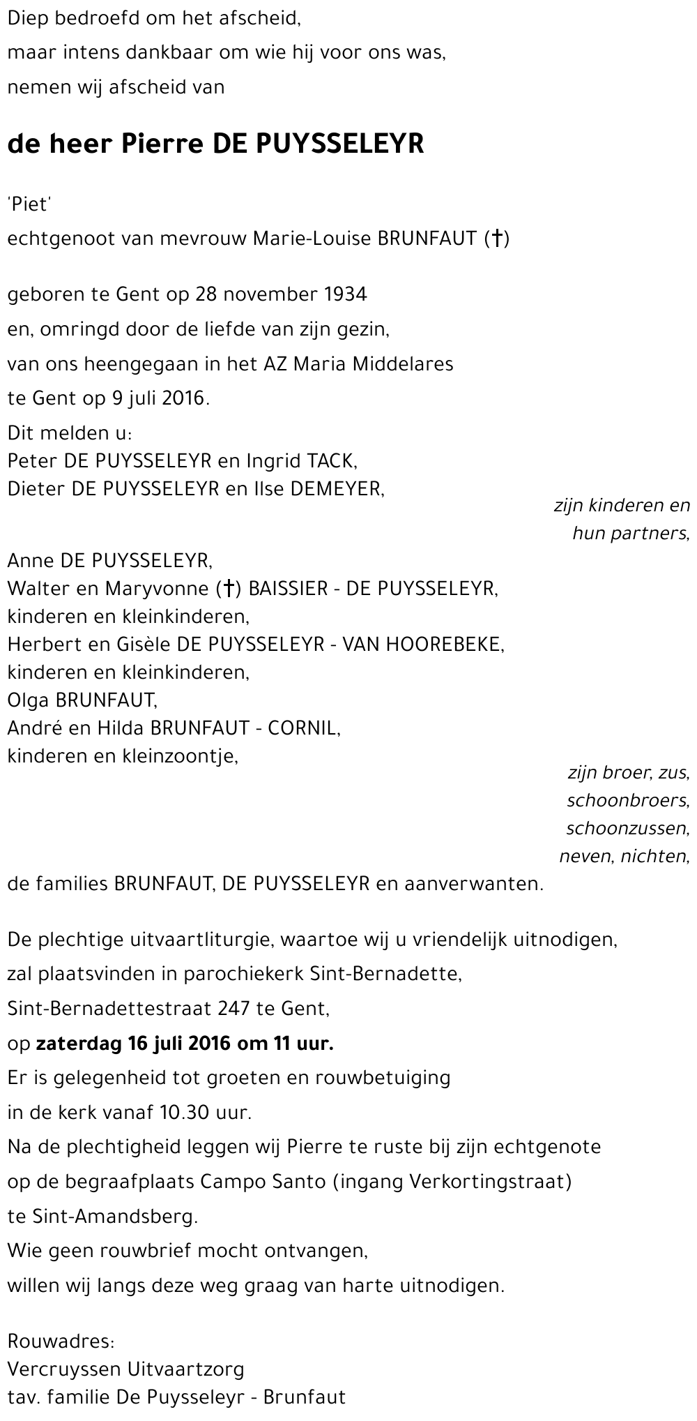 Pierre De Puysseleyr