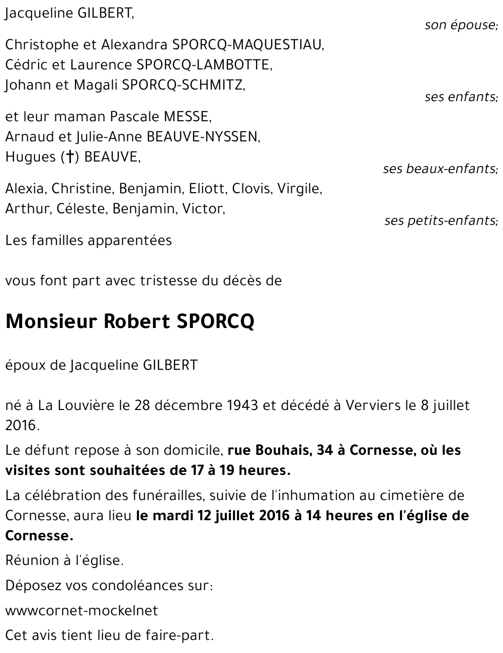 Robert SPORCQ