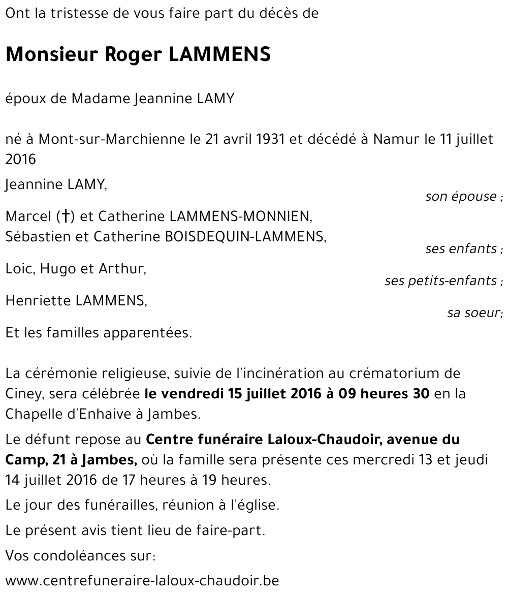 Roger LAMMENS