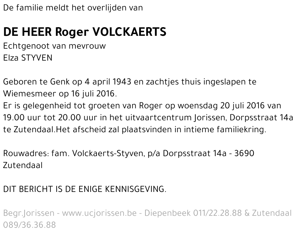 Roger Volckaerts