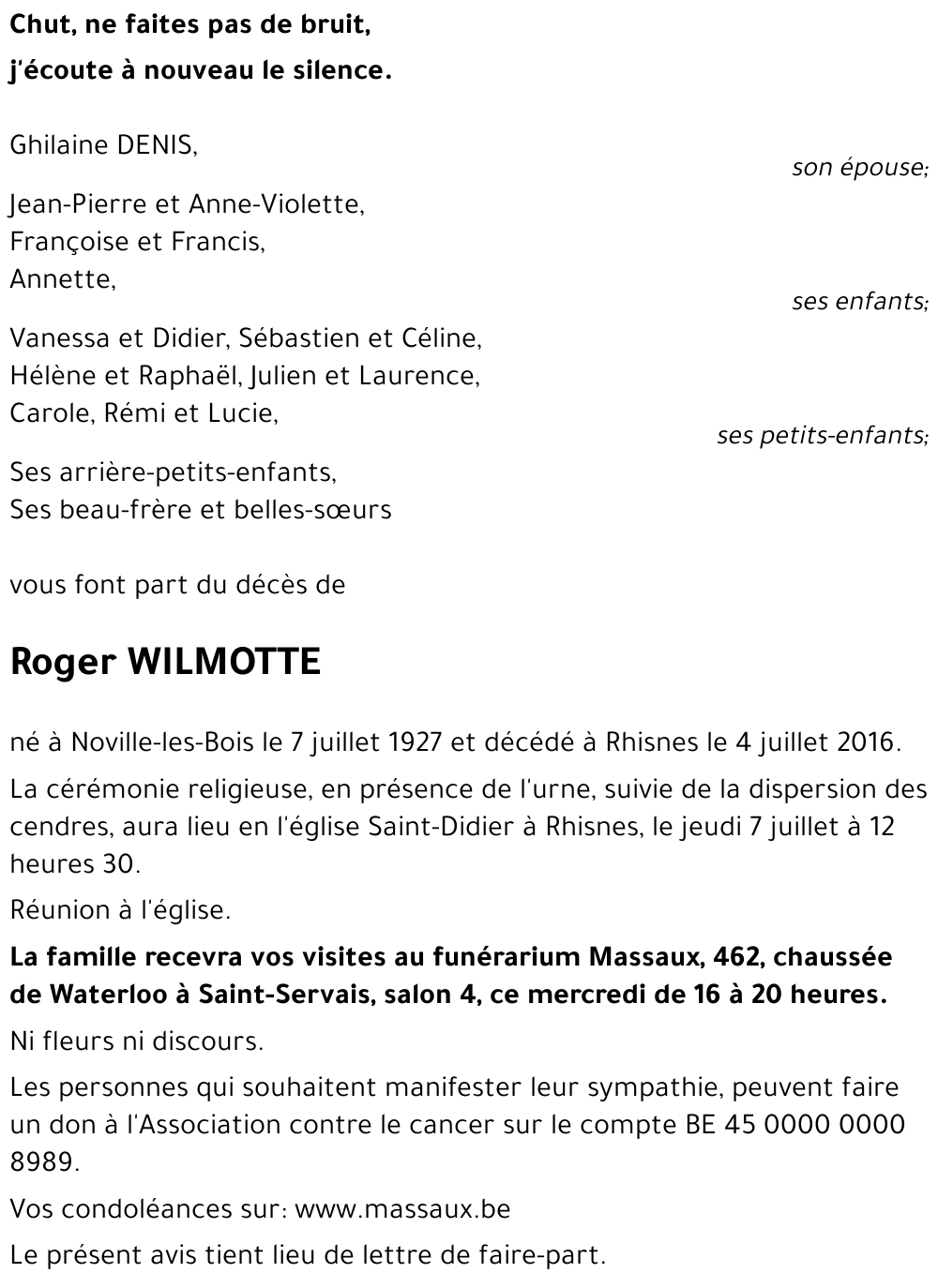 Roger WILMOTTE