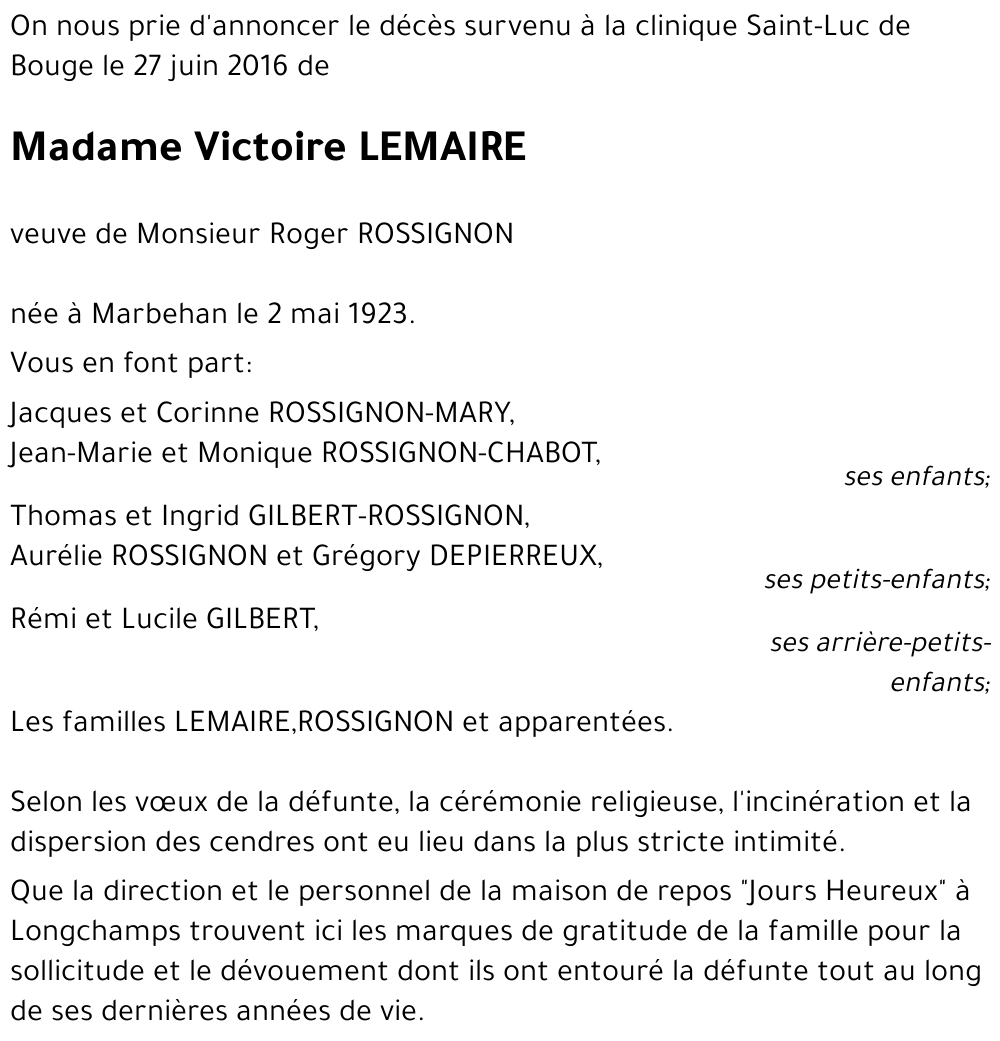 Victoire LEMAIRE