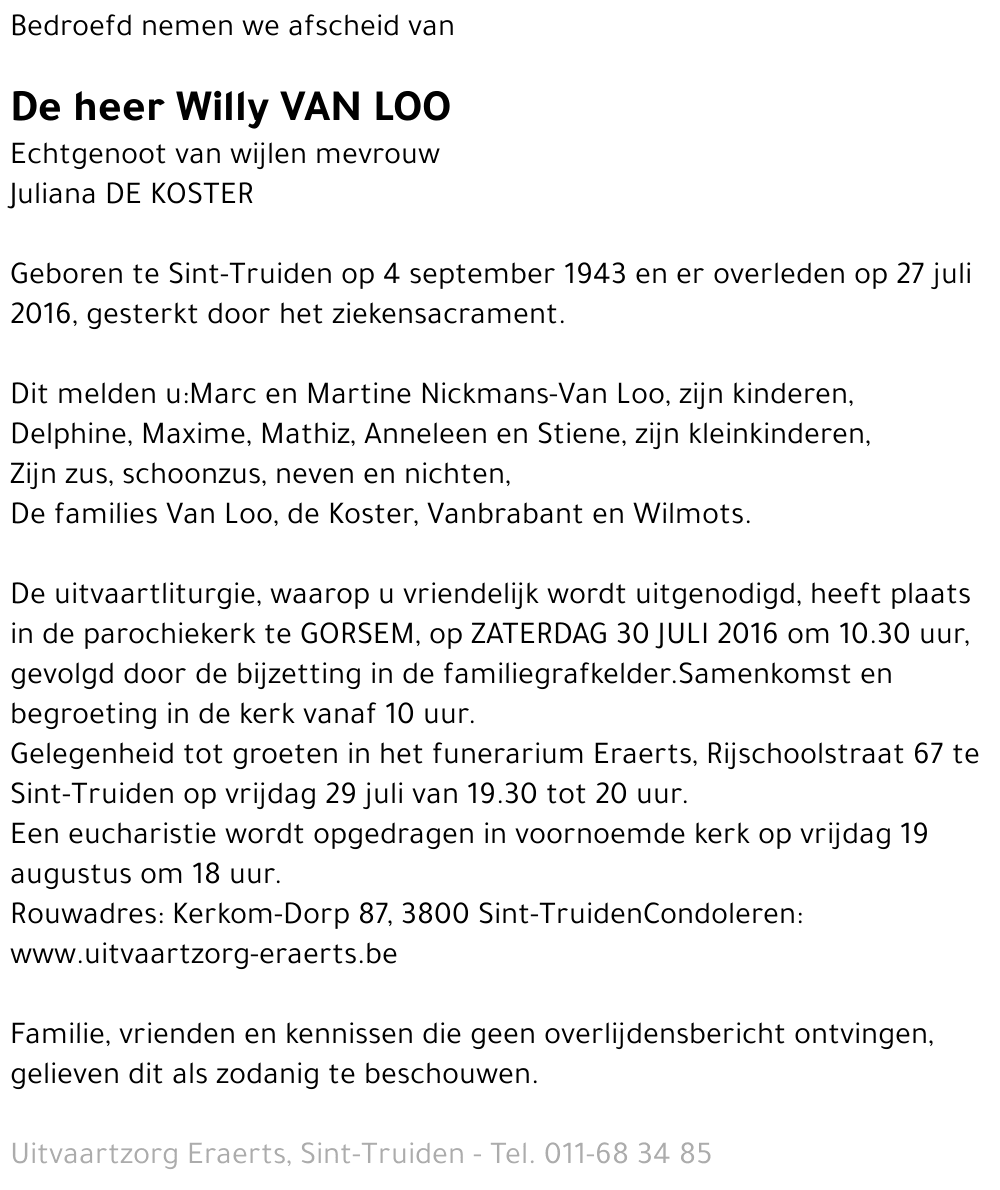 Willy Van Loo