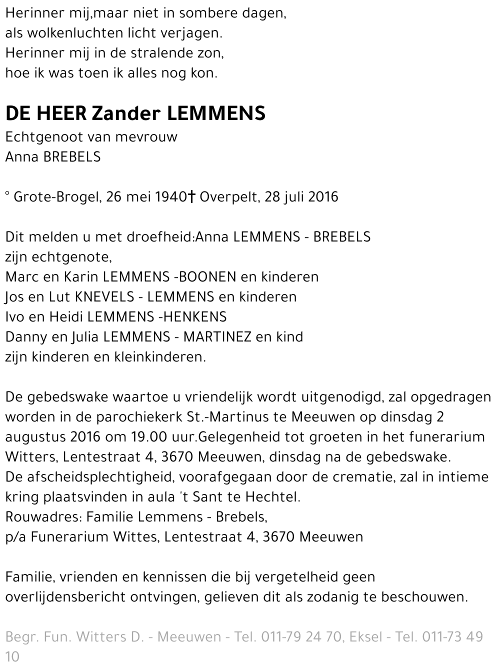 Zander Lemmens