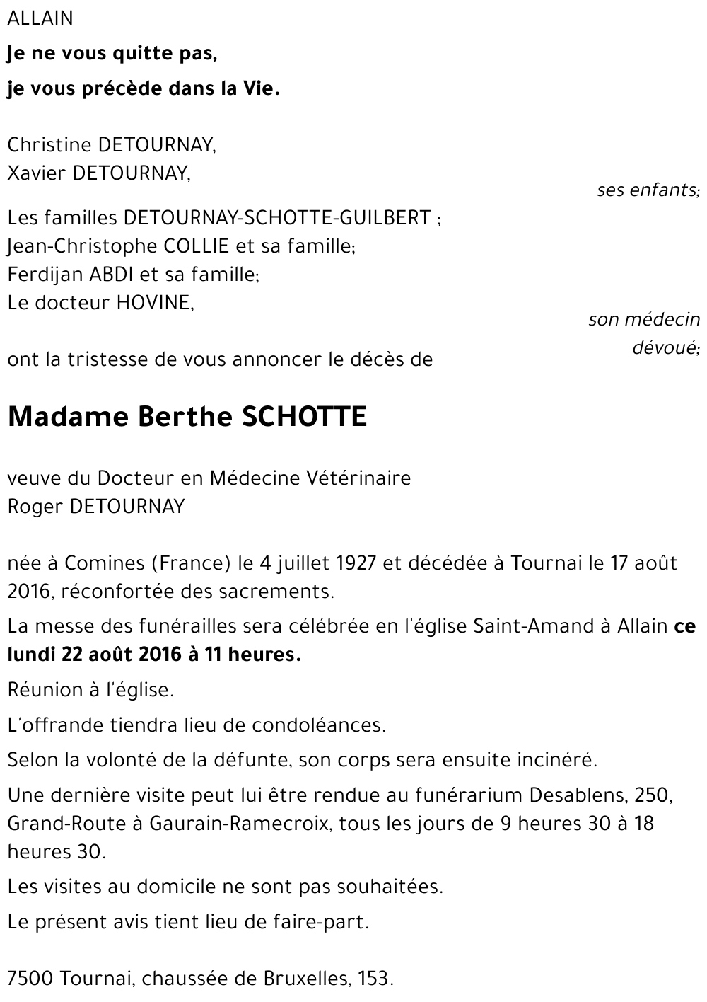 Berthe SCHOTTE