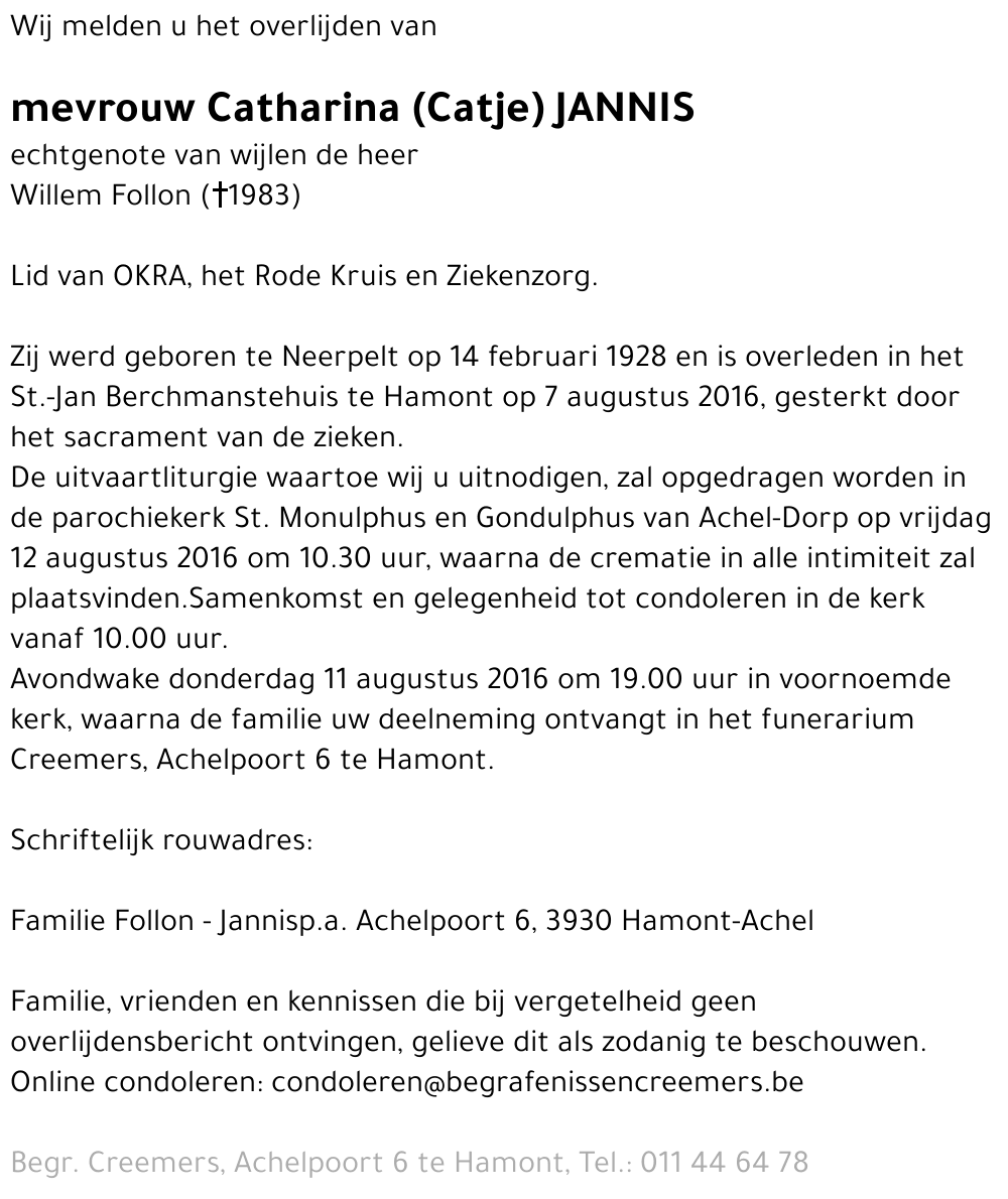 Catharina Jannis