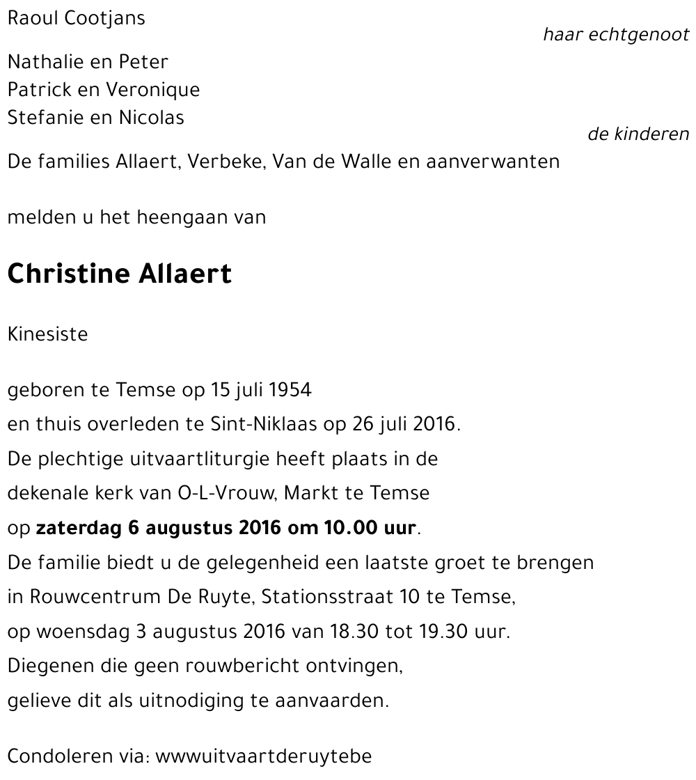 Christine Allaert