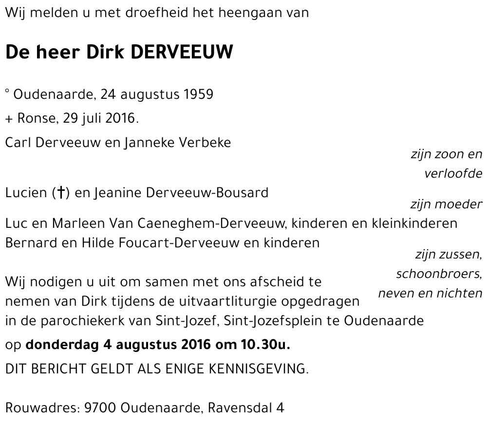 Dirk DERVEEUW