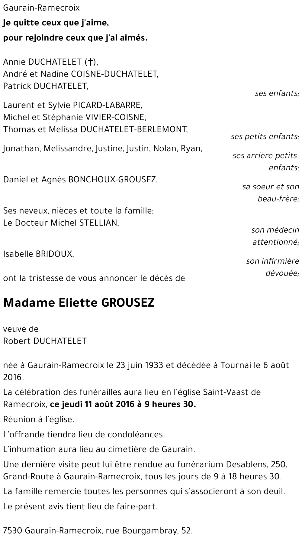 Eliette GROUSEZ