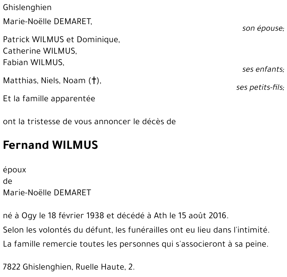 Fernand WILMUS