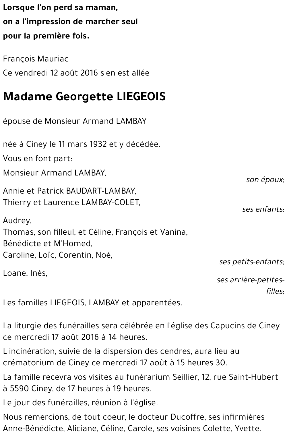 Georgette LIEGEOIS