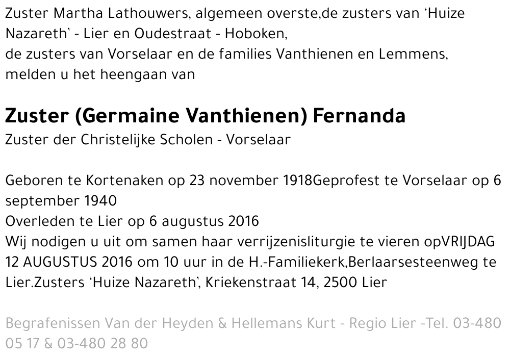 Germaine Vanthienen