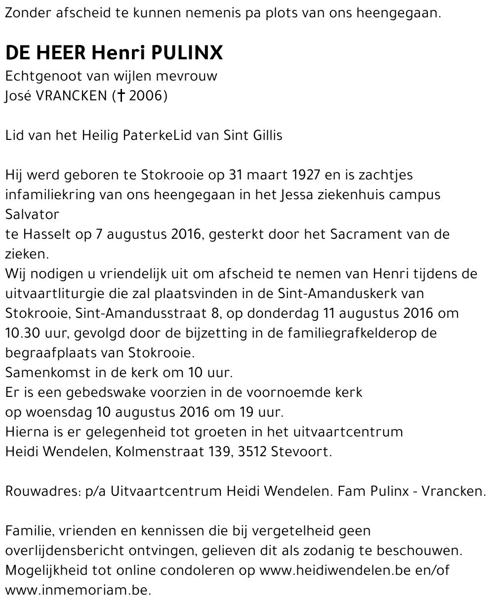 Henri PULINX