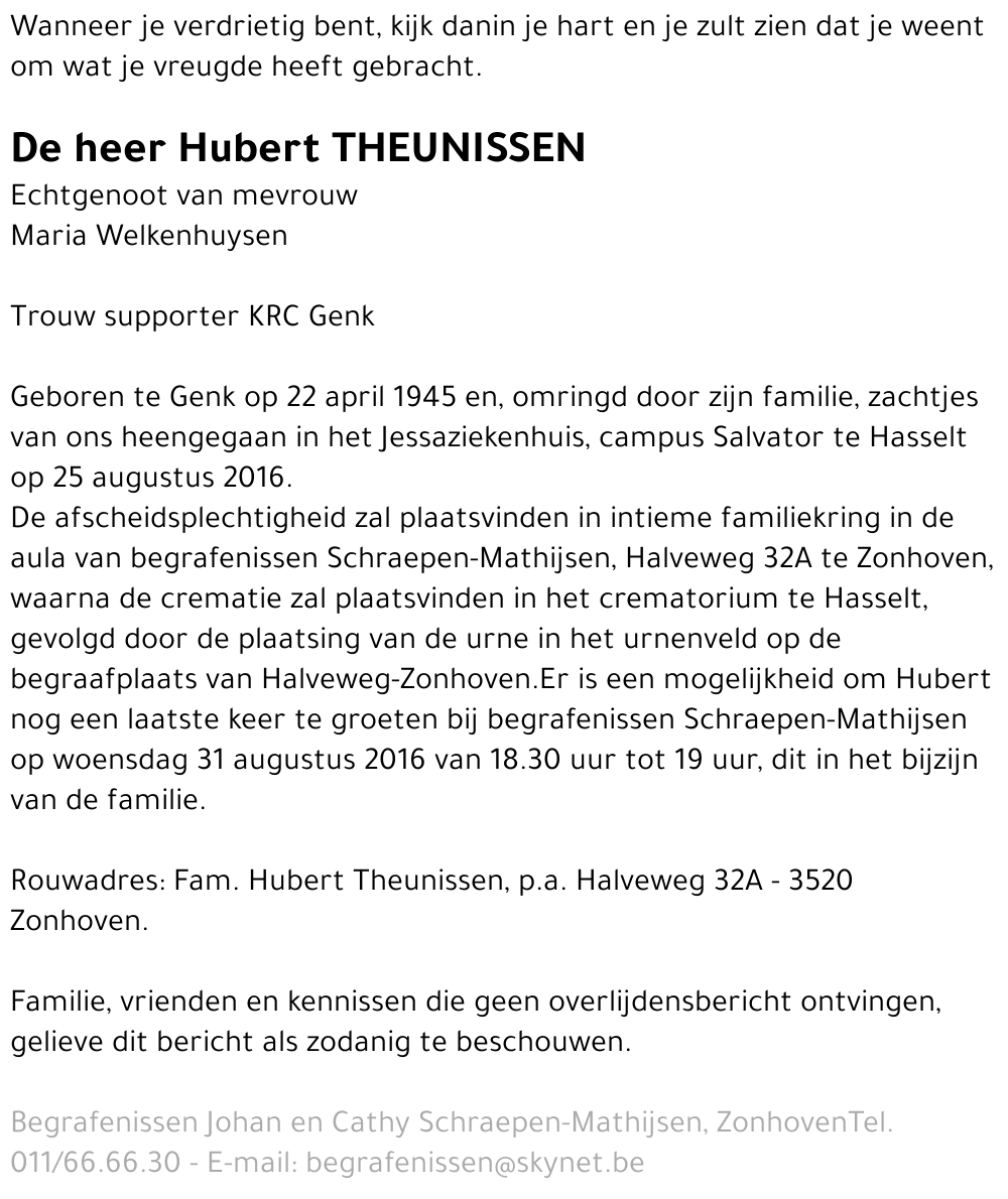 Hubert Theunissen