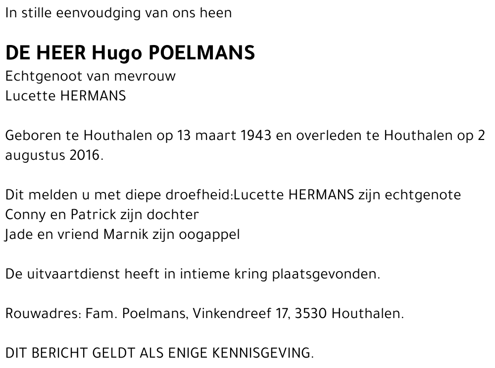 Hugo POELMANS