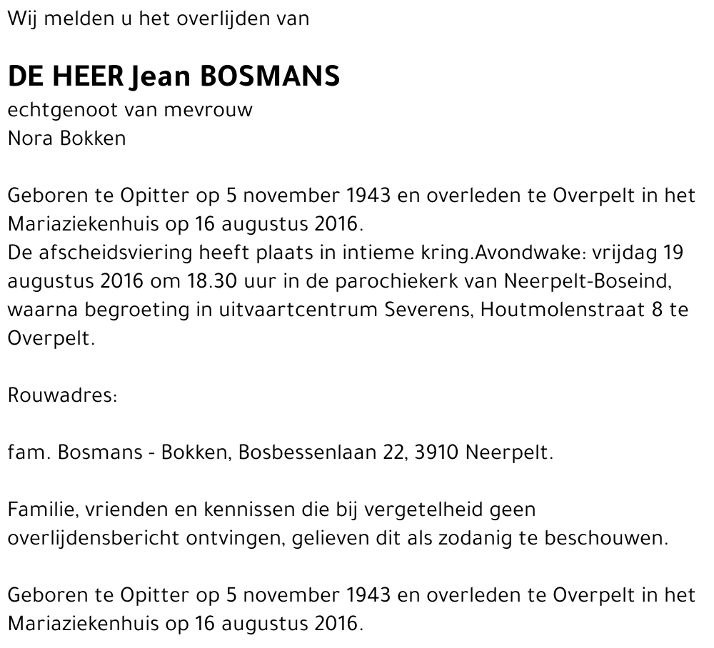 Jean Bosmans