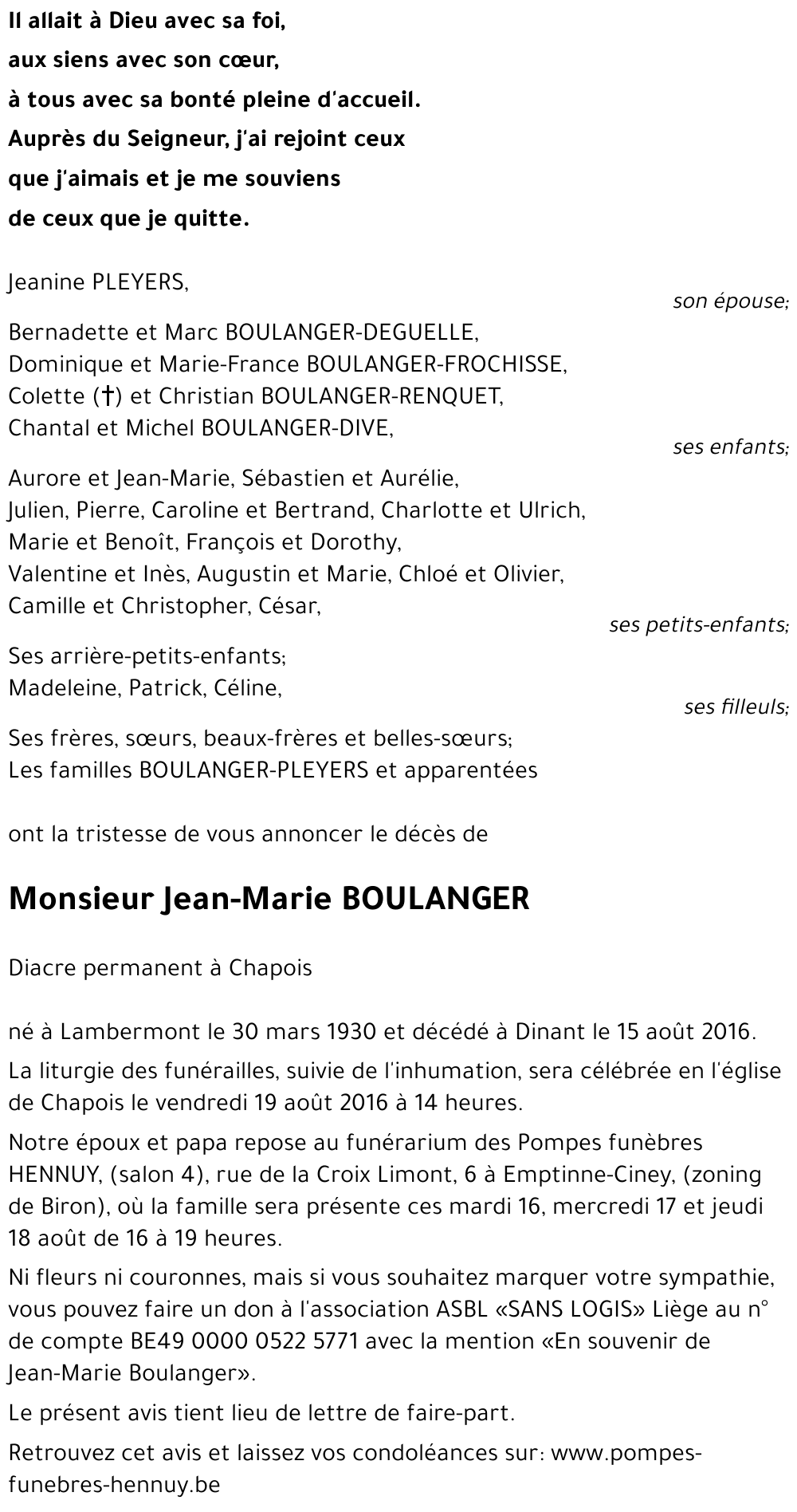 Jean-Marie BOULANGER