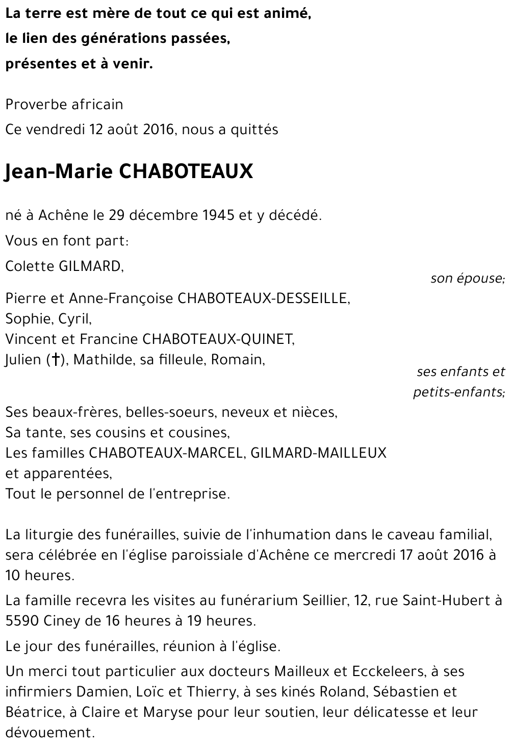 Jean-Marie CHABOTEAUX