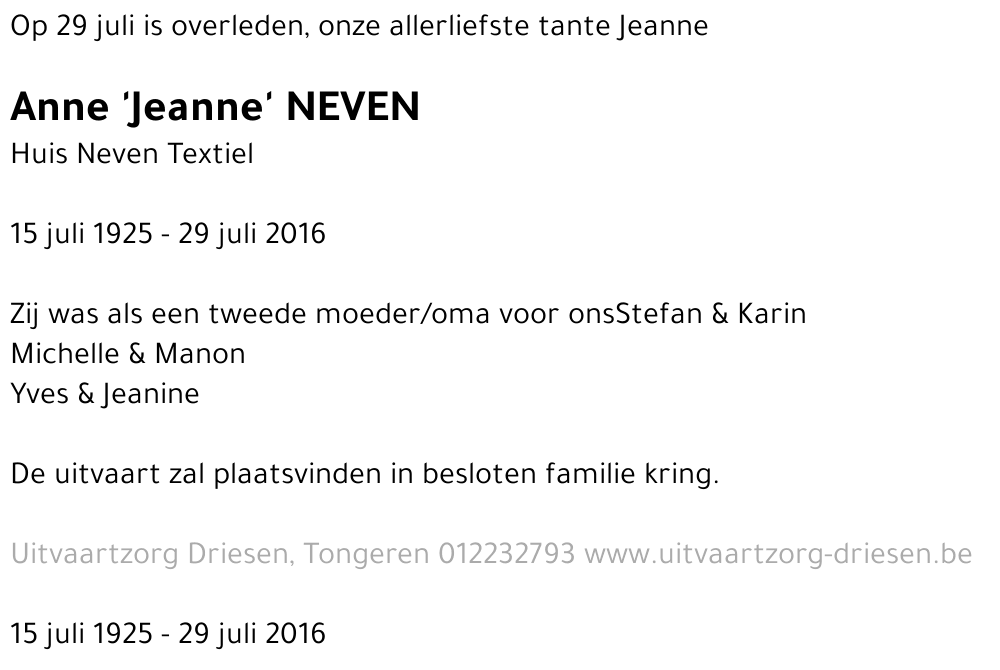 Jeanne Neven