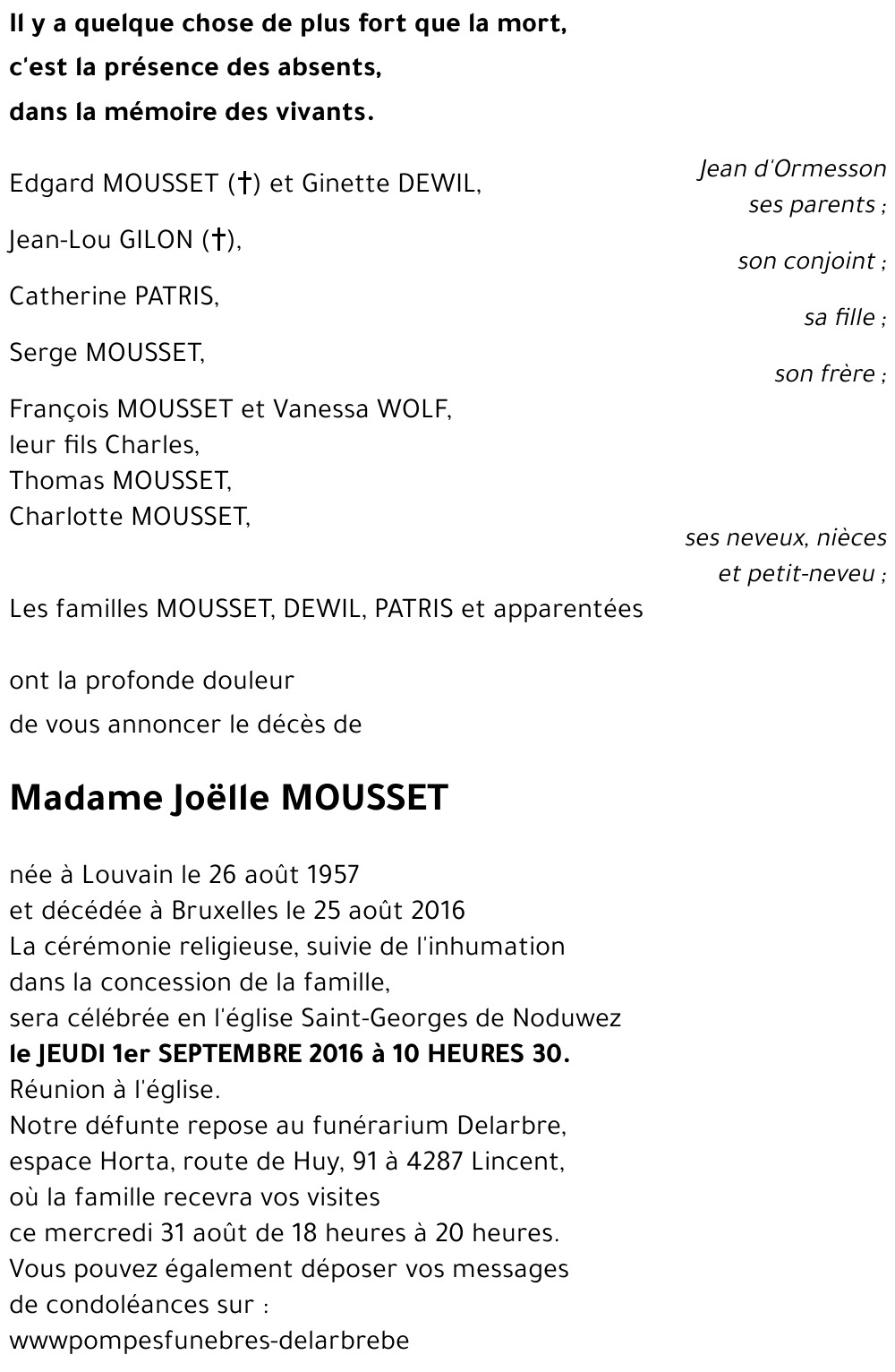 Joëlle MOUSSET