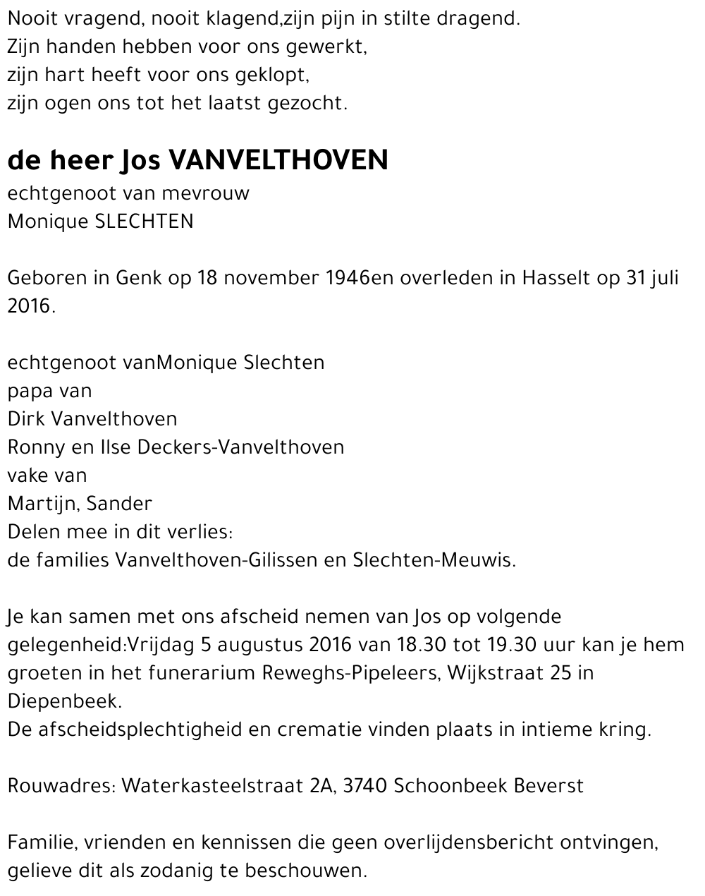 Jos Vanvelthoven