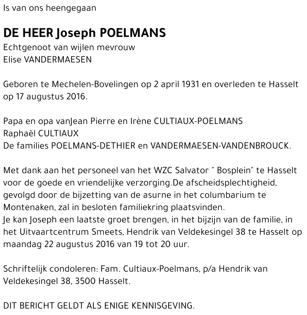 Joseph Poelman