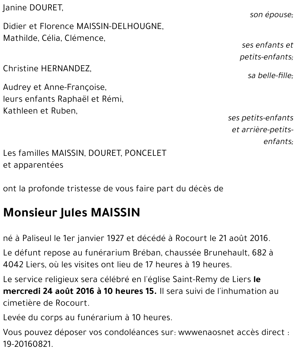 Jules MAISSIN