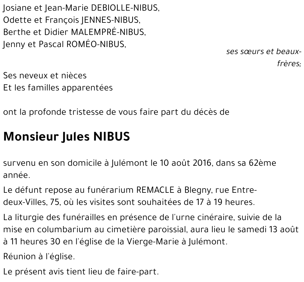 Jules NIBUS