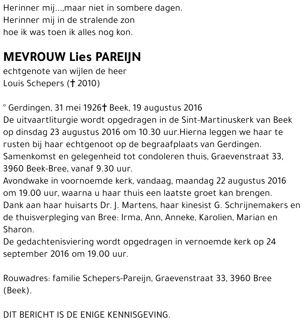 Lies PAREIJN