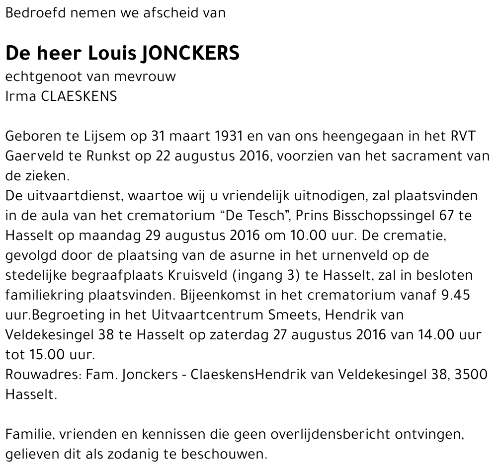 Louis JONCKERS