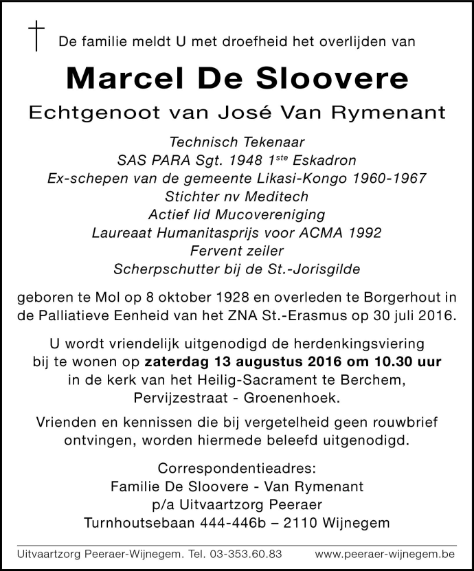 Marcel De Sloovere