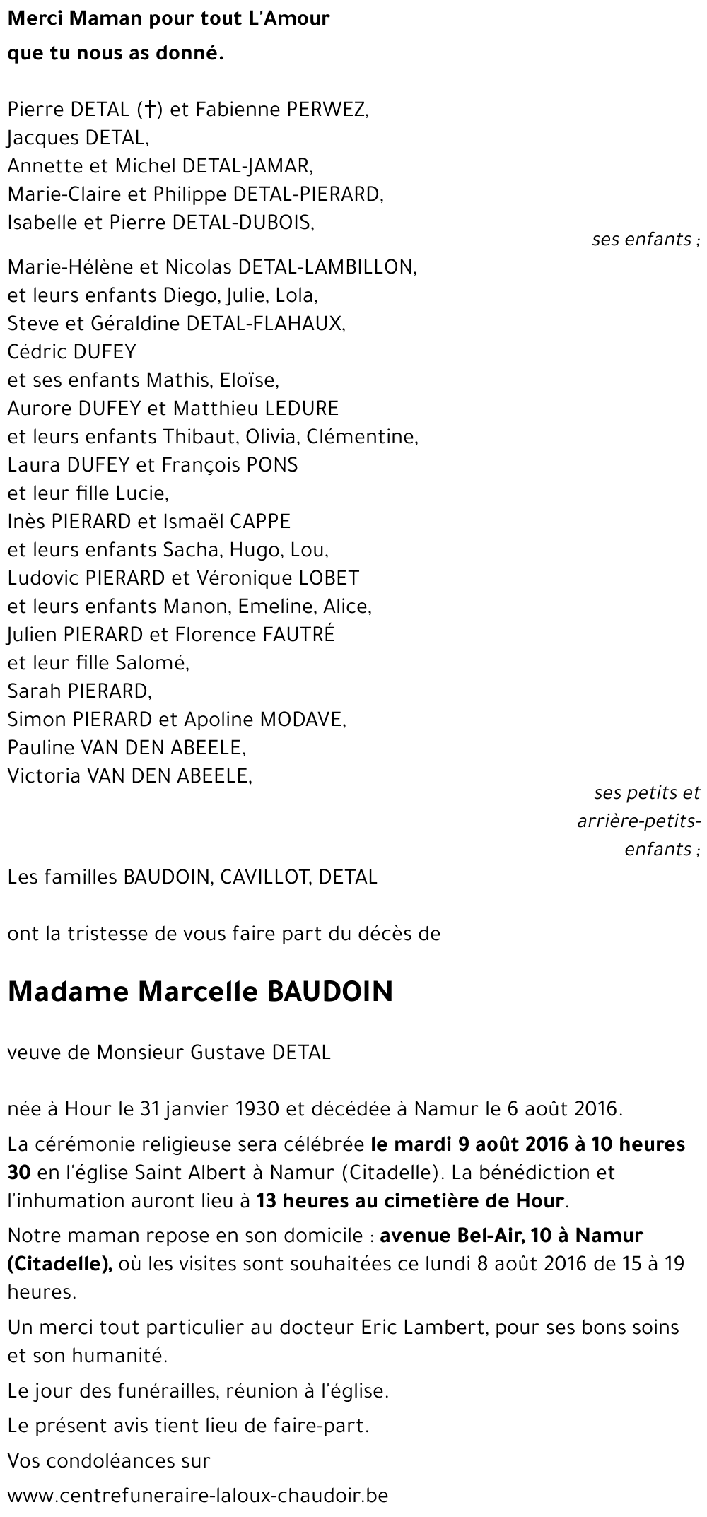 Marcelle BAUDOIN