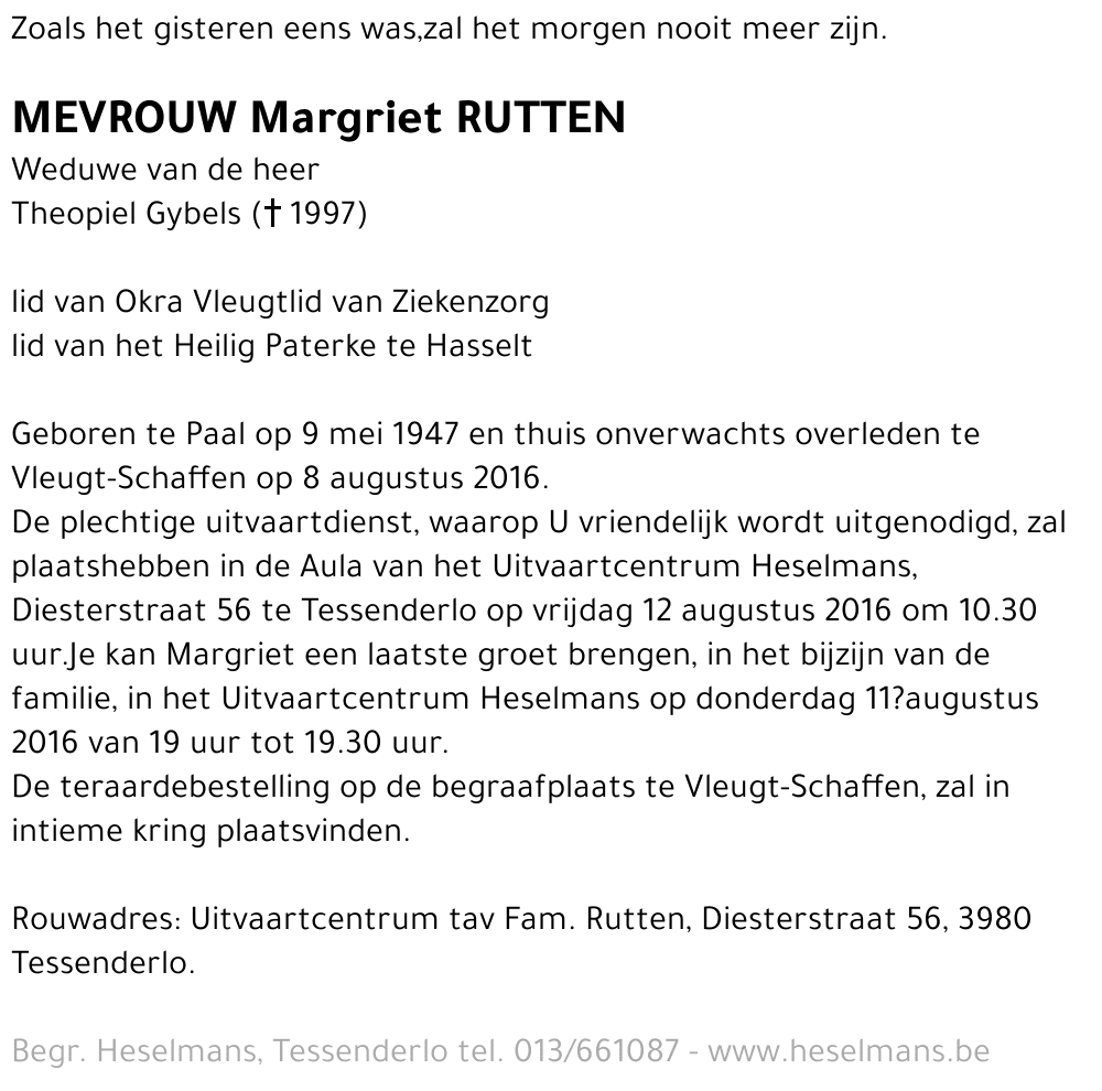 Margriet Rutten