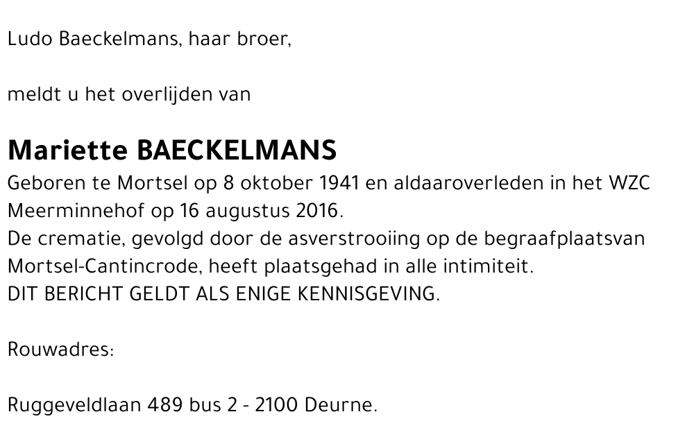 Mariette Baeckelmans