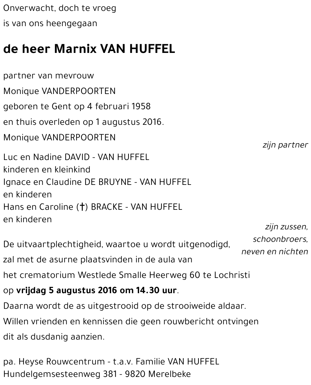 Marnix VAN HUFFEL