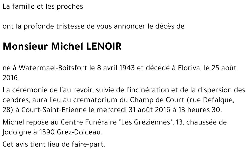 Michel LENOIR