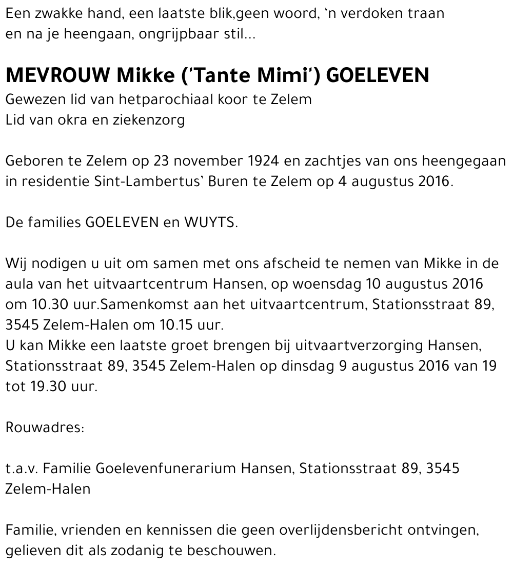 Mikke GOELEVEN