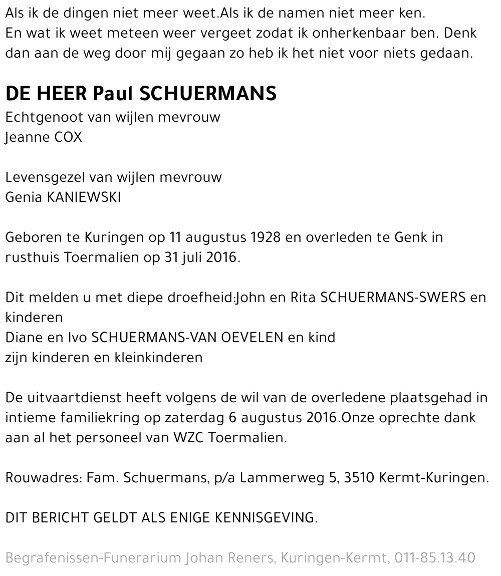Paul SCHUERMANS