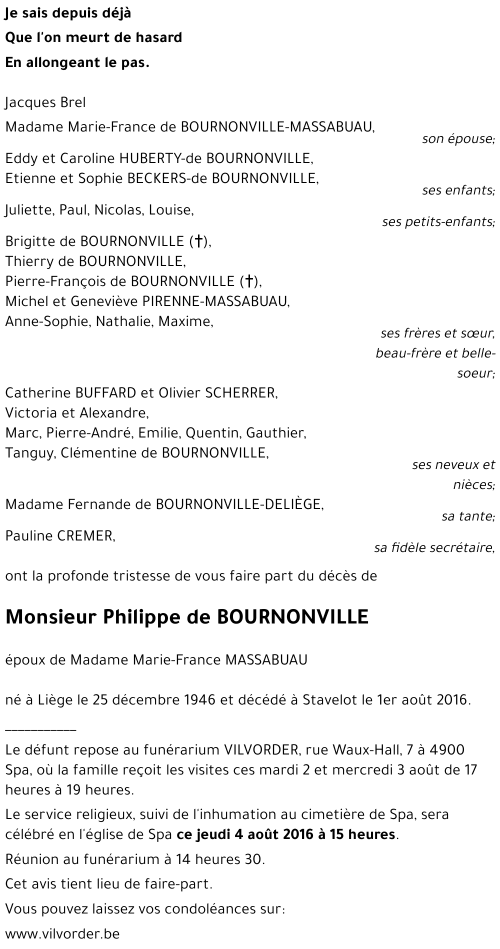 Philippe de BOURNONVILLE