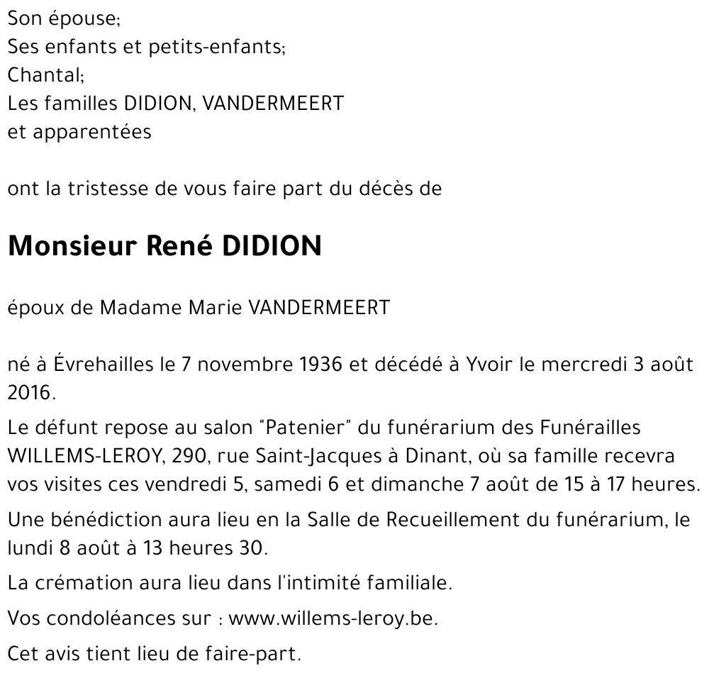 René DIDION