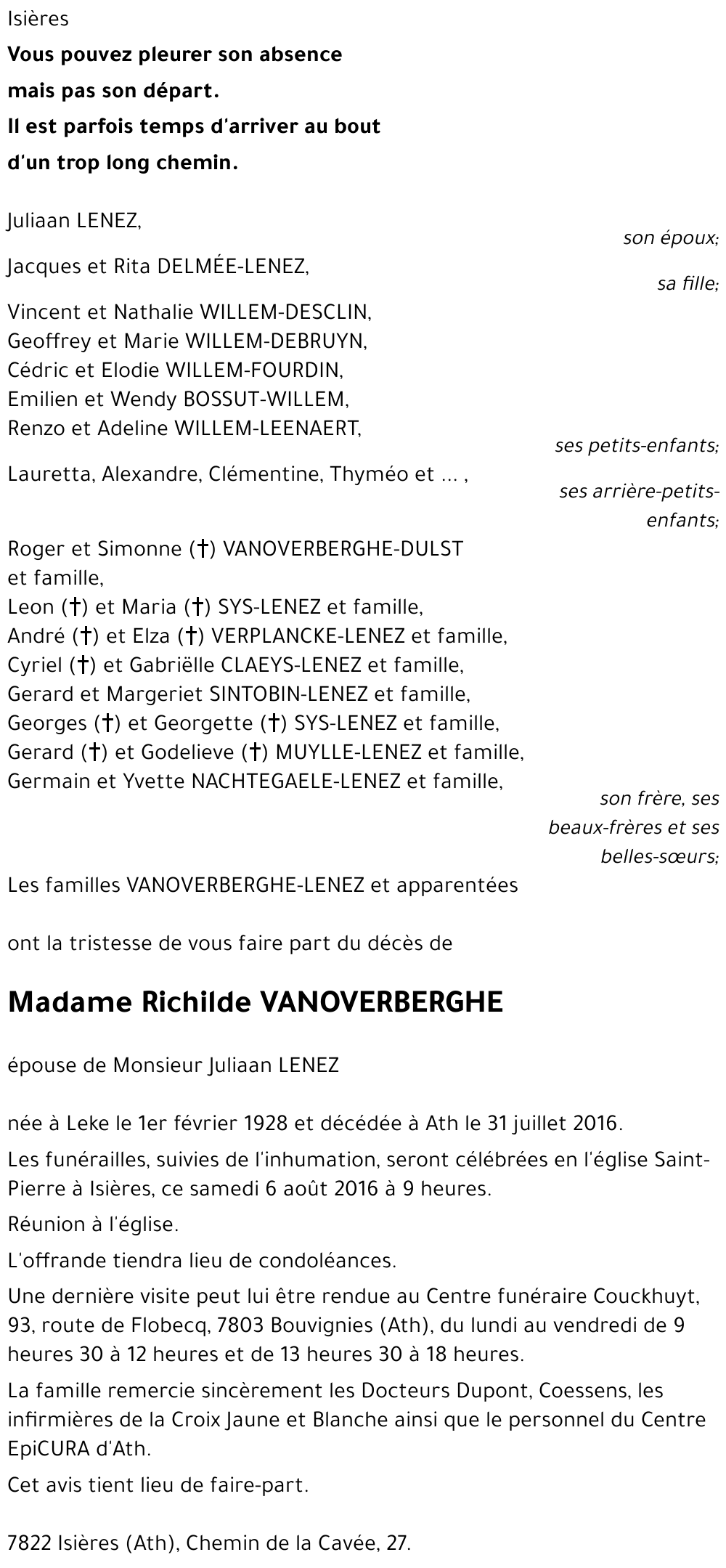 Richilde VANOVERBERGHE