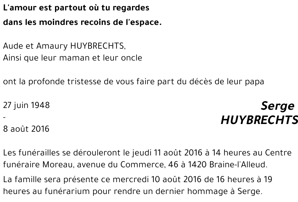 Serge HUYBRECHTS