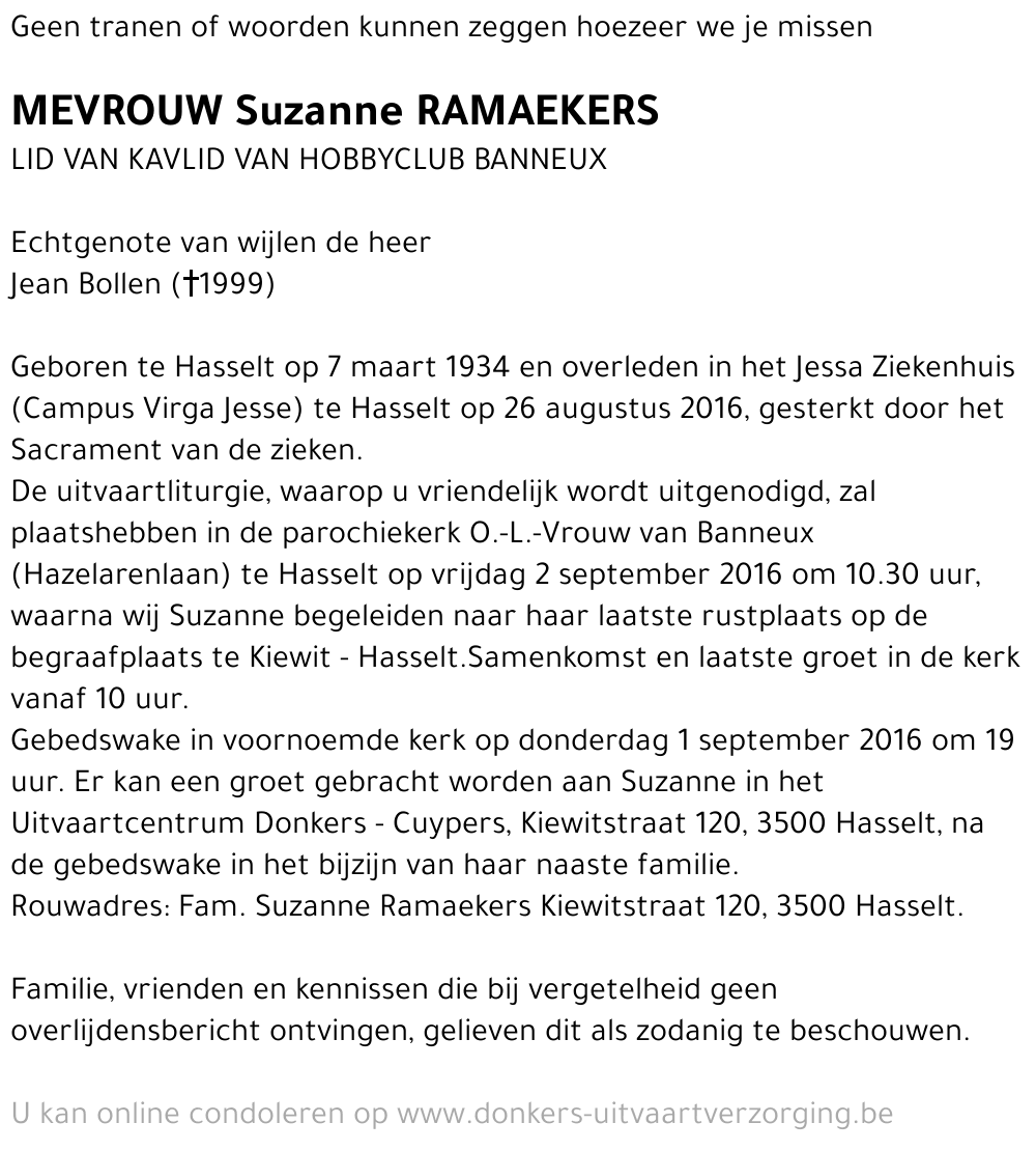 Suzanne Ramaekers