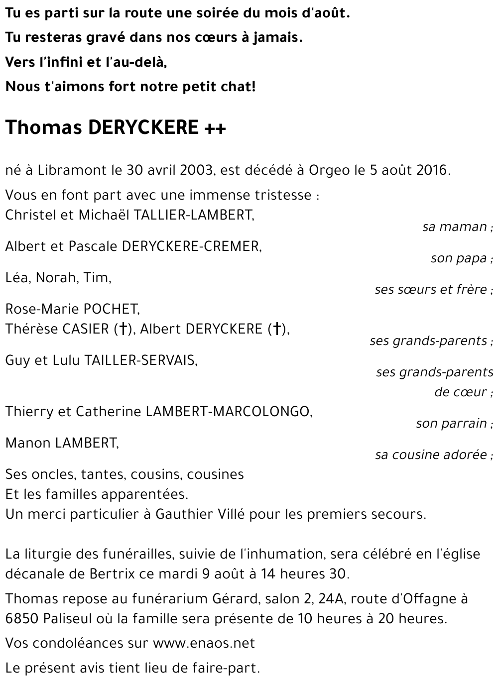 Thomas DERYCKERE