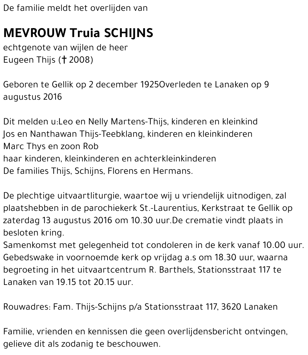 Truia Schijns