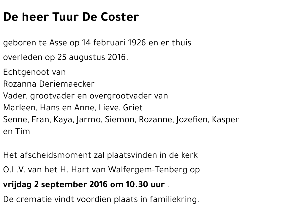 Tuur De Coster