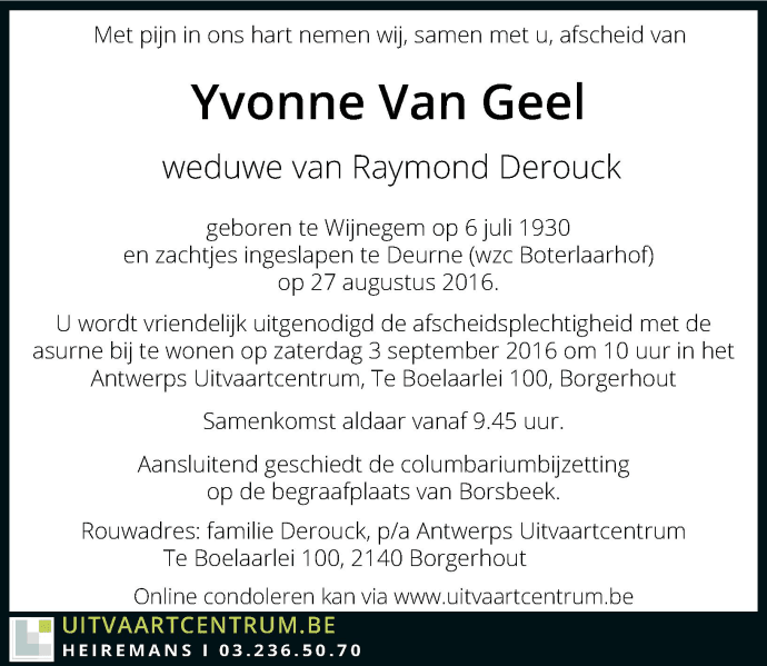 Yvonne Van Geel